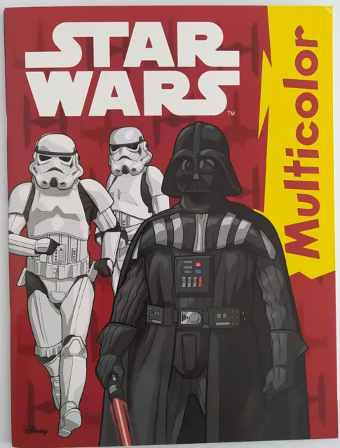 Malbuch Star Wars Meg Color DIN A4 mit 32 farbige Bilder zum Nachmalen ausmalen