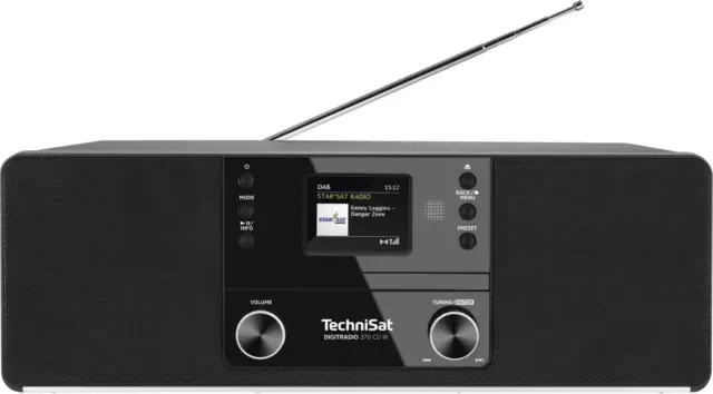 Technisat Digitradio 370 CD IR Schwarz DAB+ UKW CD-Player Internet Radio Wlan