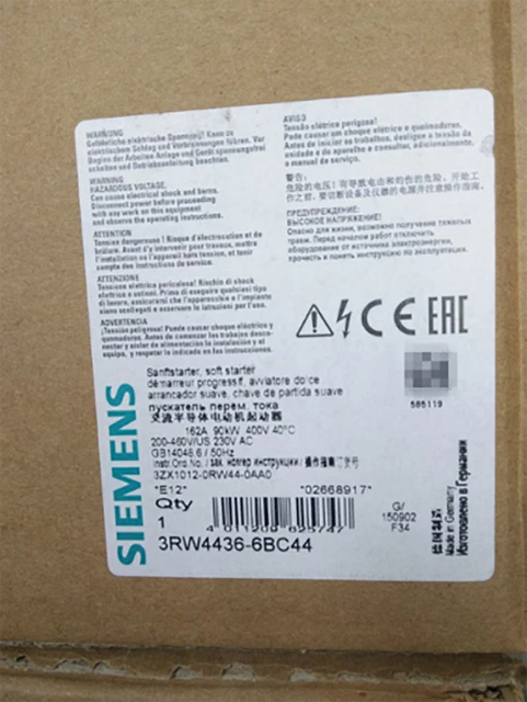 1PZ Siemens 3RW4436-6BC44 Soft Starter 3RW44366BC44 NUOVO
