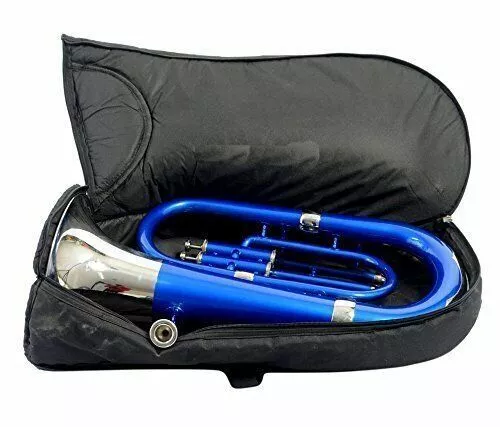 Sai Musical Euphonium 3 Valve Blue nickel With Free Hard Case +MP BRS