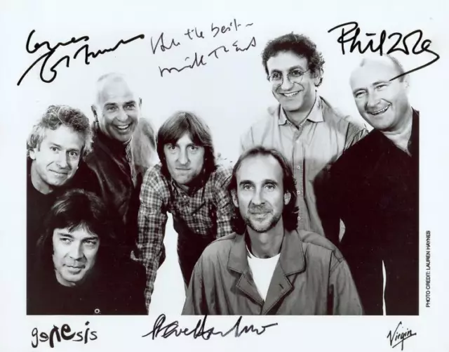 GENESIS Signed Photograph - Pop / Rock Group - preprint