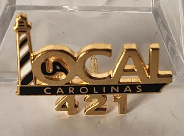 UA Local 421 PLUMBERS & PIPEFITTERS Union Pin Carolinas Lighthouse