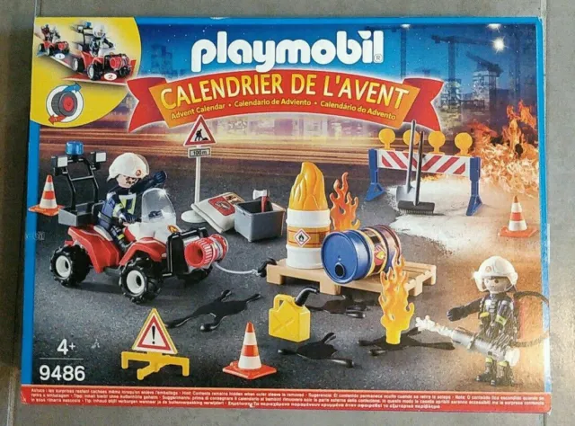 PLAYMOBIL 9486 - CALENDRIER DE L'AVENT DES POMPIERS + Playmobil City Action 5689