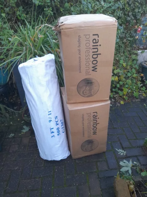2x Boxes Of Rainbow Professional 250 60cmx50mm Spiral Clear Guards + 500. Canes