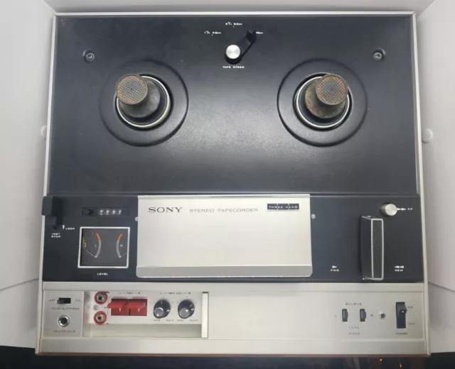VTG TAPECORDER SONY Solid State 3 Head TC-355 Stereo Reel-To-Reel