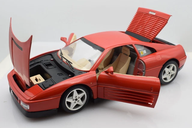 Miniature Ferrari 348 TB Grise - Échelle 1/24 Par Miniatures Du Chateau (édition Rare Edl Heco)