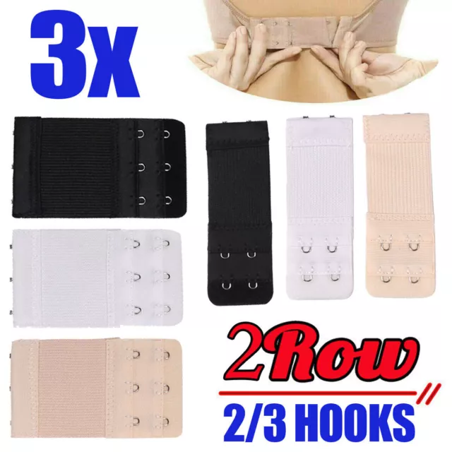 2,3,4 Hook Bra Extender Extension Bra Strap Strapless Colour Underwear Maternity