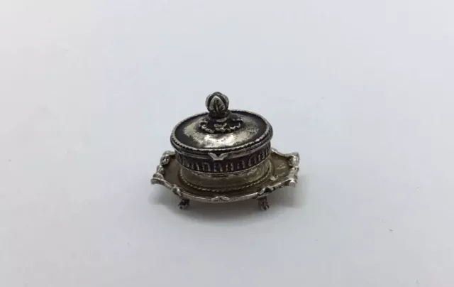 Dolls House Silver Hallmarked Butter Dish