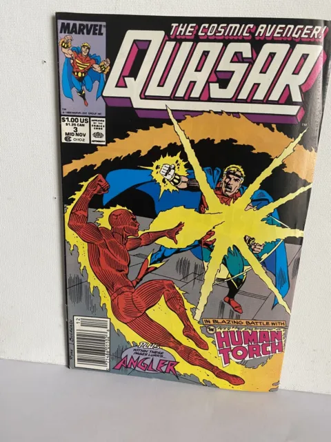 Quasar #3 The Cosmic Avenger 1989 Marvel Comics very Good
