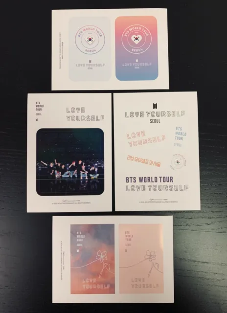 [Brand New & Sealed] BTS World Tour Seoul Love Yourself Sticker Set (4 Stickers)