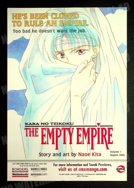 The Empty Empire CMX 2006 Trade Print Magazine Ad Poster Manga ADVERT