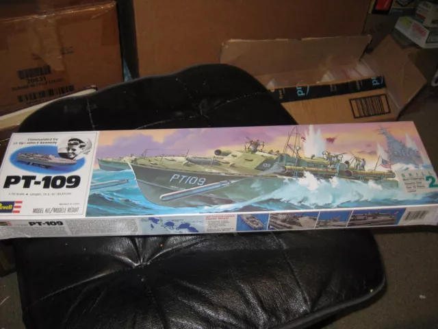 Sealed PT-109 Torpedo Boat by Revell in 1/72 scale from 1987