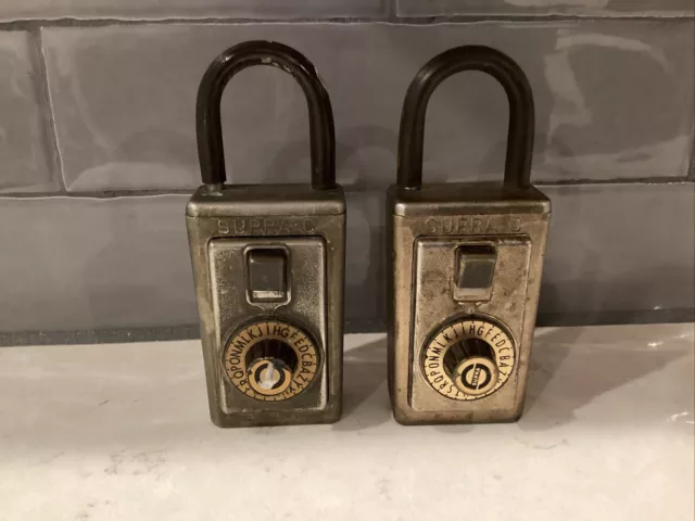 Heavy-Duty Vintage Key Storage Combination Lock Box Supra-C USA Realtor Lock Heavy-Duty Vintage Key Storage Combination Lock Box Supra-C USA Realtor Lock