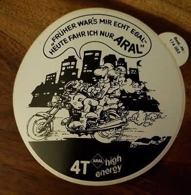 Aral Aufkleber/Sticker-Wasch mich,ich bin der Frühling!-ARAL 
