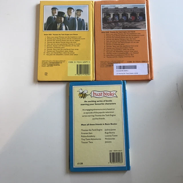 VINTAGE 80S THOMAS the Tank Engine & Friends Ladybird Buzz Lot x 3 £6. ...