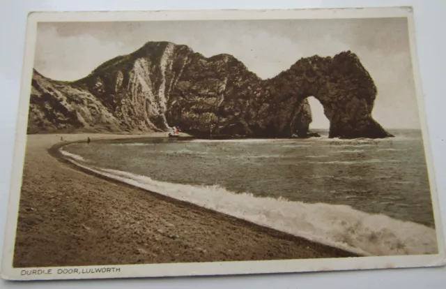 Vintage Postkarte: 'Durdle Door, Lulworth, Unbekannter Verlag, Unbenutzt Post.