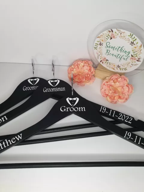 Personalised Wedding Mens Coat Hanger Groom, Best Man, Usher-favour gift