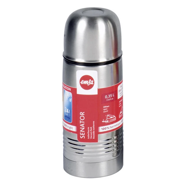 Emsa 0618351600 Senator Isoflasche Edelst. 0,35l, silber (1 Stück)