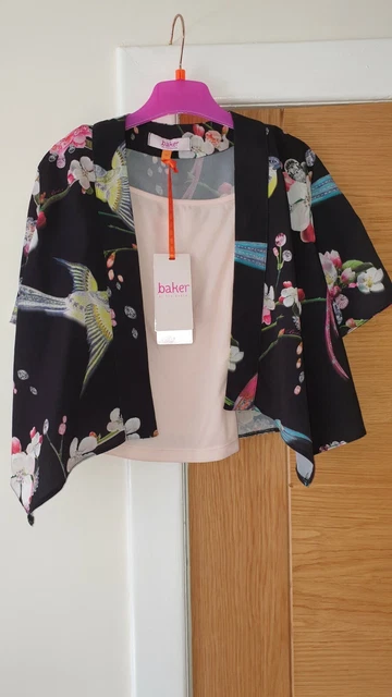 New with Tag Ted Baker Girls Aop Kimono & Cami Age 6 years