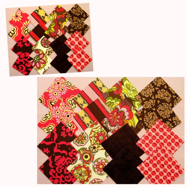 Stoffpakete Scraps 5x5 + 10x10 cm Patchwork Stoffe FIONA´S FANCY von Riley Blake