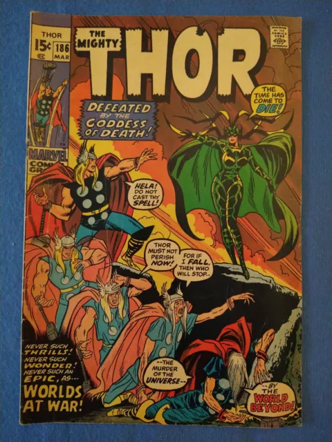The Mighty Thor #186 🔥8.0 VF🔥 (1971) Marvel