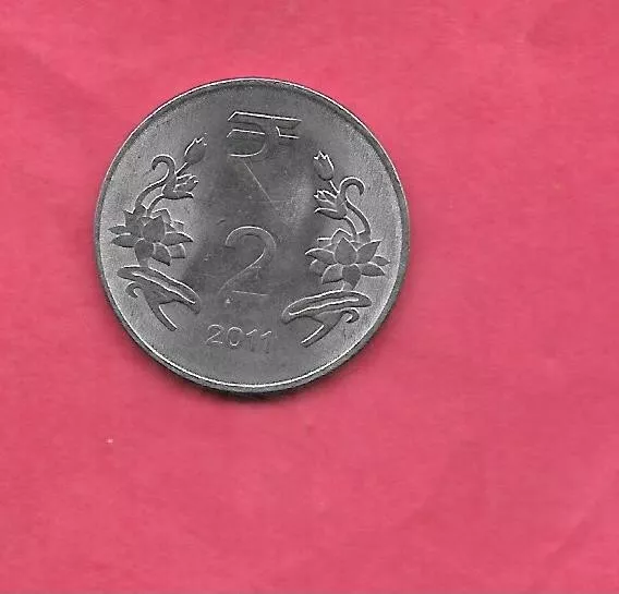 Indiaa Indiaan Km375 2011 C Uncirculated-Unc Mint 2 Rupees Coin