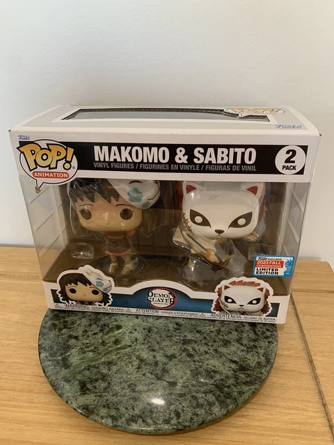 Funko Pop! Demon Slayer Makomo & Sabito 2 PACK - Édition Limitée NYCC 2023 - Neuf Sous Blister