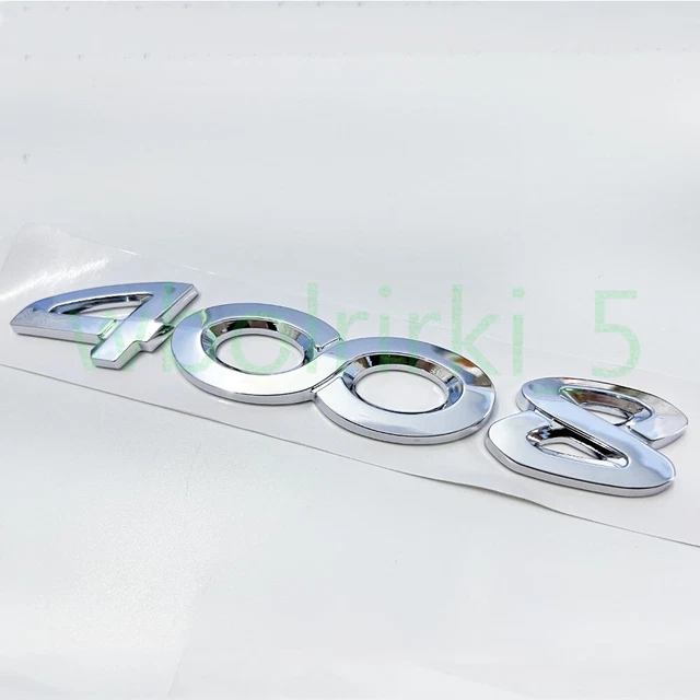 LFXLDS 3D Metall Emblem Set Für Peugeot 508 Heckklappe 2010-2014 - Silber Aufkleber & Abzeichen