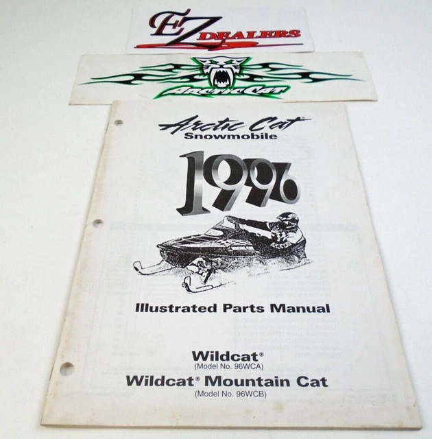 ARCTIC CAT SNOWMOBILE Illustrated Parts Manual 1996 Wildcat Wildcat