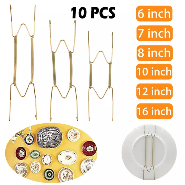 10 piezas soporte colgante placa de pared gancho de resorte alambre colgante accesorio de decoración del hogar