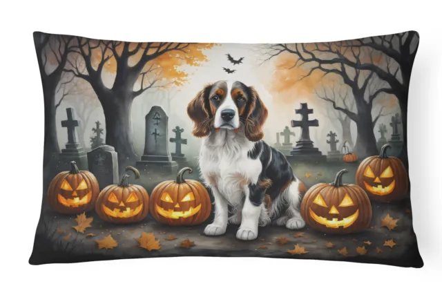 Welsh Springer Spaniel Halloween Spooky Decorative Pillow DAC2057PW1216