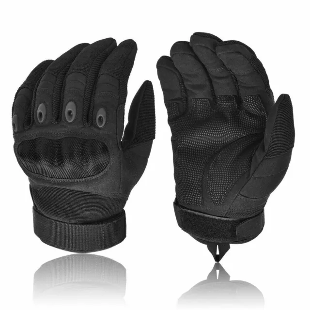 Tactical Army Military Gloves Combat Airsoft Hard Knuckle Full Finger Gloves UK