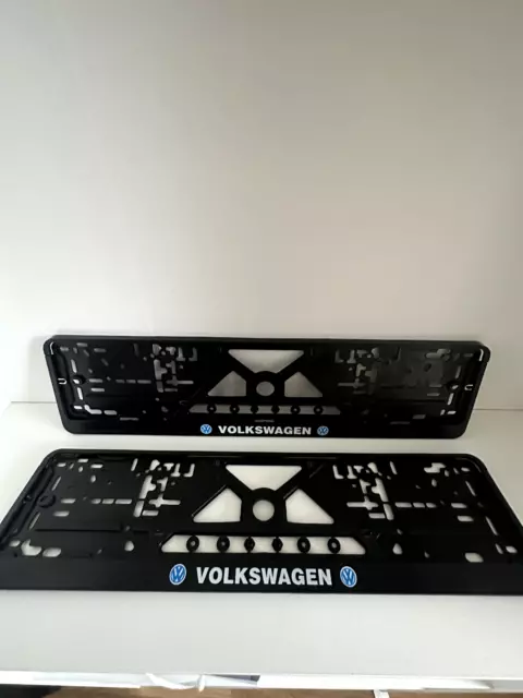 2X Volkswagen Kennzeichenhalter Nummernschildhalter 1Paar / 2Stücken