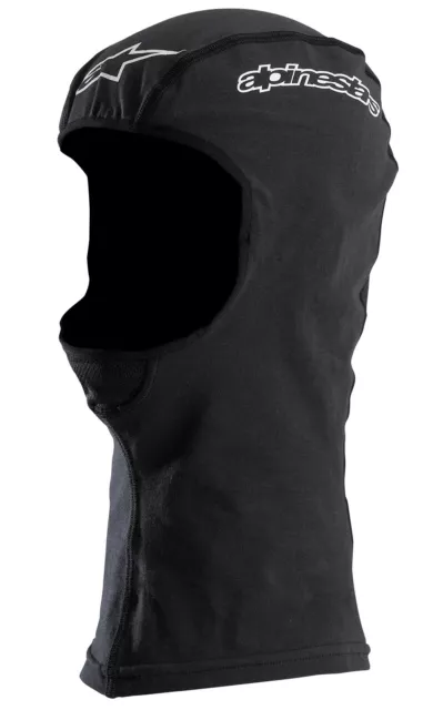 Cappa antitempesta Alpinestars Open Face Balaclava OS taglia unica - nero