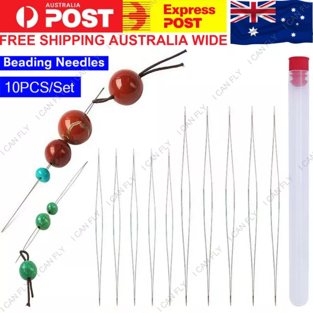 5pcs Beading Needles Super Thin Central Opening the Bead Needle DIY  Supplies for Jewelry Making Beads Pins Handmade Accessories Tools 