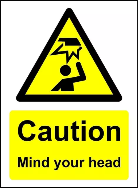 Caution Mind Your Head Safety Sign