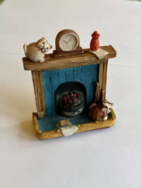 Peter Fagan Colour Box Cats Fireplace Hearth  Scottish Cat Figurine Vintage