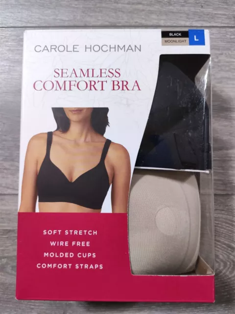 2 Pack of Carole Hochman Seamless Wire-Free Comfort UK