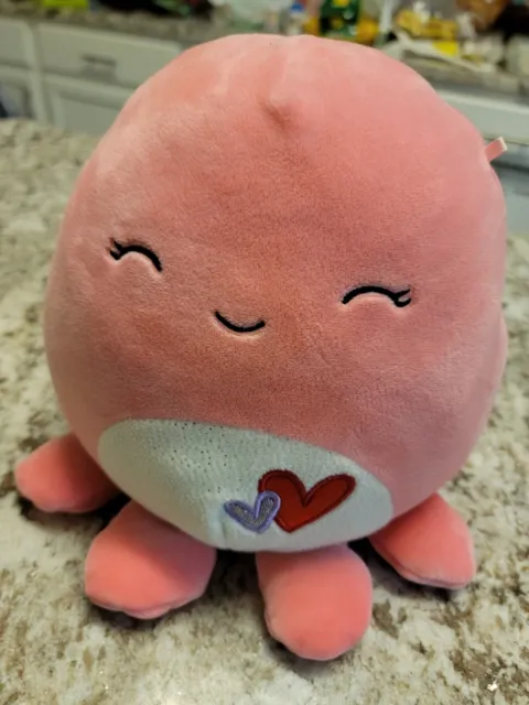 Kellytoy Squishmallow Abby The Pink Octopus Super Soft Plush