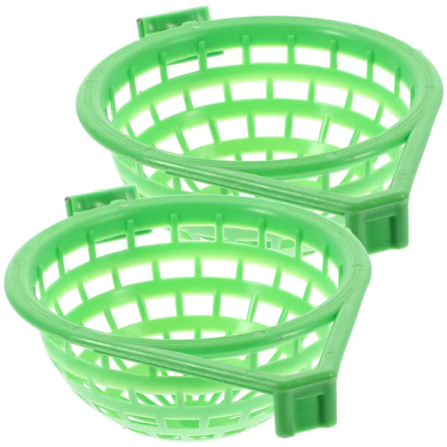 2 PCS Parrots Nest Basin Holder Bird Cage Pigeon Bowl Canaries Coop