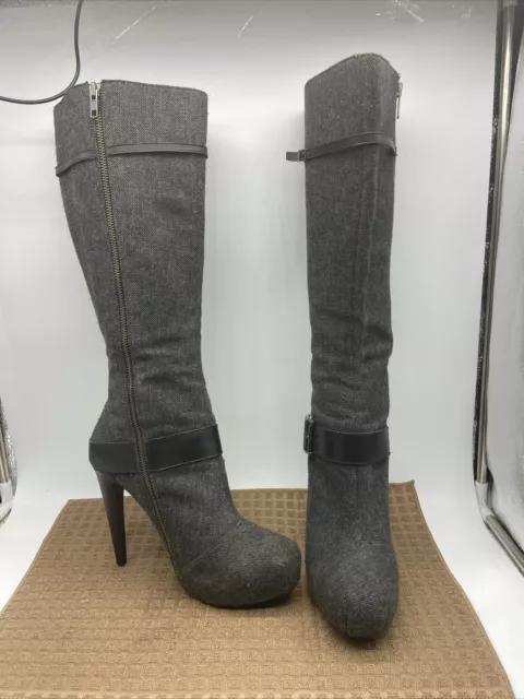 Gabriella Rocha Studio Gray Jean Ankle Boots Size 9M