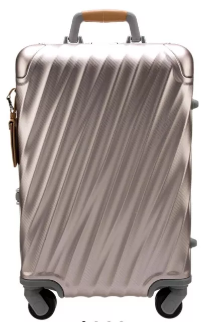 TUMI 19 Degree International Carry On Aluminum Texture Blush 22” Spinner $1500