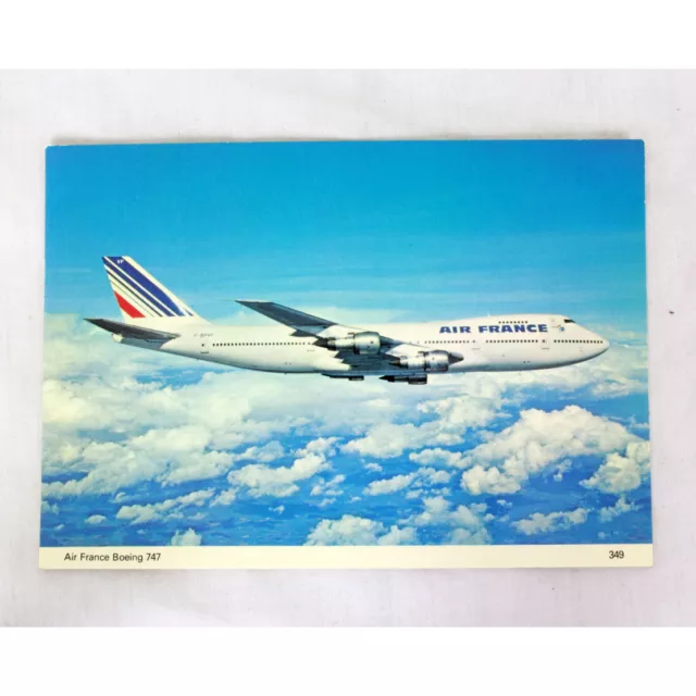 Air France - Boeing 747 - Fbpvf - Avion Carte Postale - Bonne Qualité