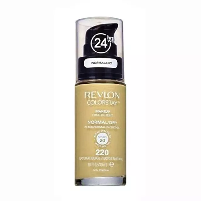 REVLON Colorstay Piel Normal / Seca SPF 20 Maquillaje 220 Natural Beige 30 ml