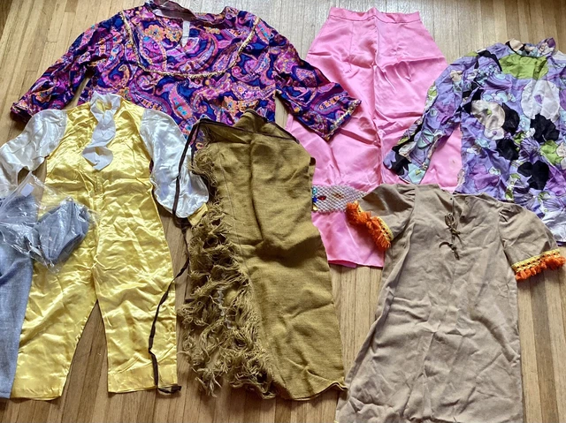 Vintage 60s 70s Halloween Kids Costumes Lot