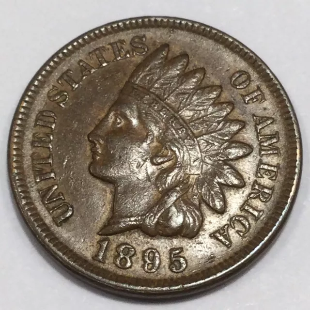 1895 Indian Head Penny Beautiful High Grade Coin Full Liberty