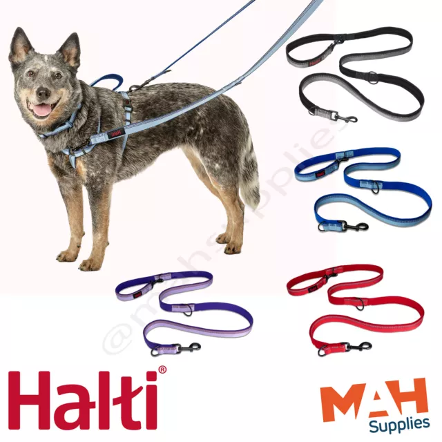 Halti Double Ended Dog Lead Training Multifunction Reflective Walking Leash