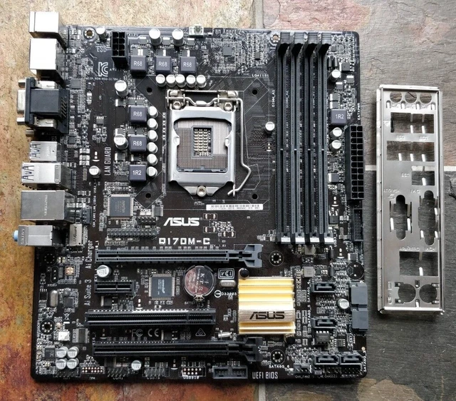 ASUS Q170M-C SUPPORTS 6TH & 7TH GEN 4x DDR4 SUPPORT LGA 1151 USB 3.0 ...