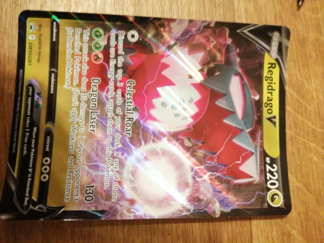 Pokémon TCG Regidrago V SWSH jumbo card Black Star Promos SWSH281 Holo Promo