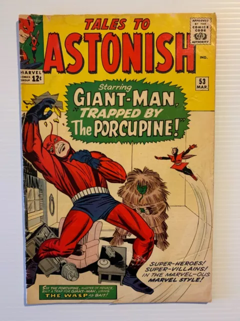 Tales To Astonish 53 - Gd - 2Nd Appearance And Origin Of Porcupine  (1964)